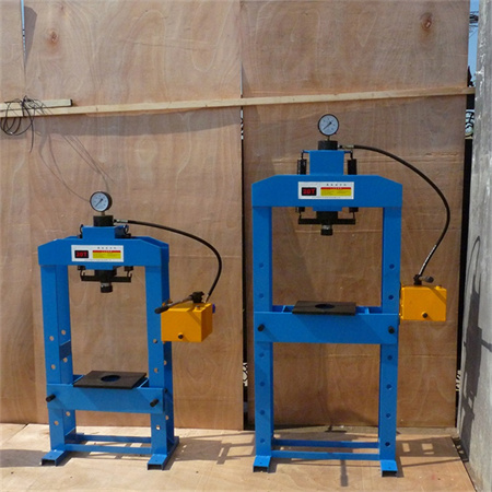 10 ton handmatige hydraulische winkelpers met meter, H-frametype