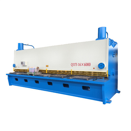 HAAS type hydraulische guillotine cnc knipmachine, uitgerust met E21S CNC systeem.