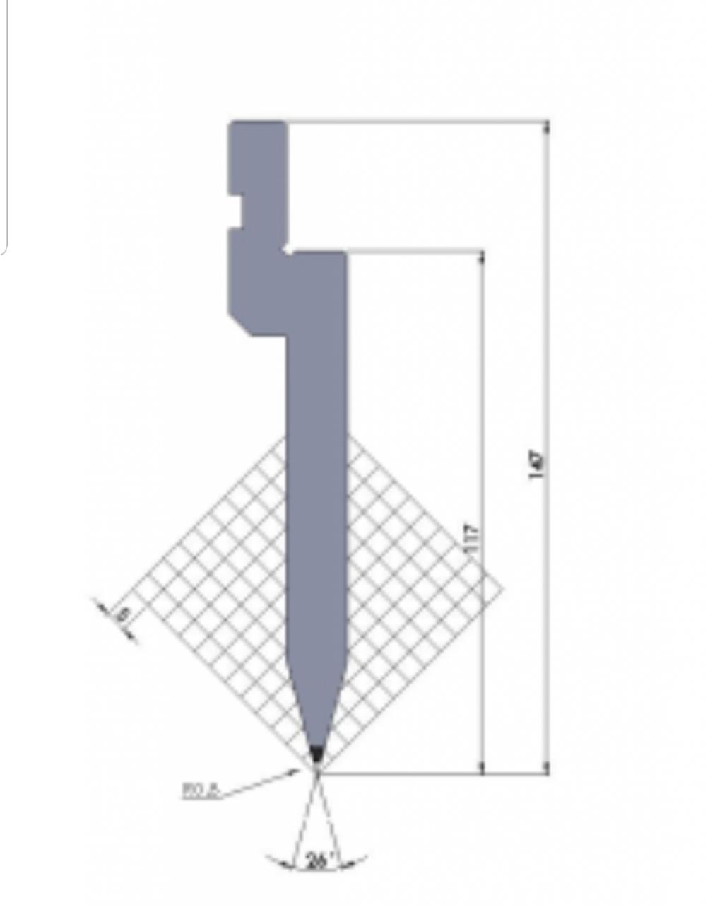 Hydraulische afkantpers van 130t / 3200 mm 4 + 1 as Delem Da53t Cnc-persrem